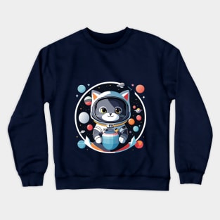 Cosmic Cat: Scottish Gray's Space Adventures Crewneck Sweatshirt